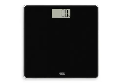 ADE Personenwaage - Digitale Körperwaage mit großem LED Display, Tragkraft bis 180kg und gehärtetem Sicherheitsglas für zuverlässige Messungen
