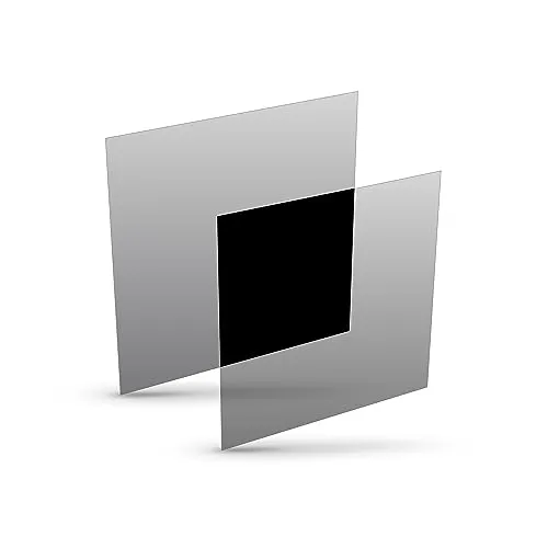 ScreenTech Polarisationsfolie 100 x 100 x 0,4 mm | Zirkular 0°/0° | 2 Stück-Set (Links/Rechts) | Nicht Klebend | Polarisationsfilter Typ ST-37 aus DE