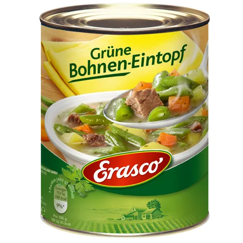 Produktbild Erasco grüne Bohnen Eintopf 800g Dose