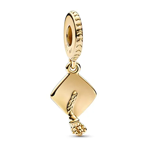 PANDORA Moments Schulabschluss-Mütze Charm-Anhänger in gold von Pandora