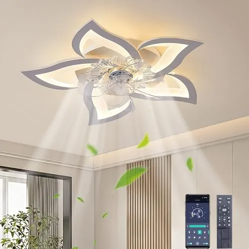 AiPaiTe Leiser Deckenventilator mit LED-Beleuchtung – Modern & Dimmbar