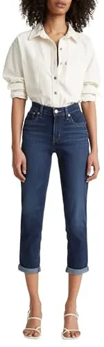 Levi's Damen Mid Rise Boyfriend Jeans, Cobalt Layer, 27W / 27L - Stylische Jeans für Damen mit Mid Rise und Boyfriend-Schnitt. Bietet spürbare Dehnbarkeit für verbesserten Komfort und eine körpernahe, aber nicht einengende Passform.