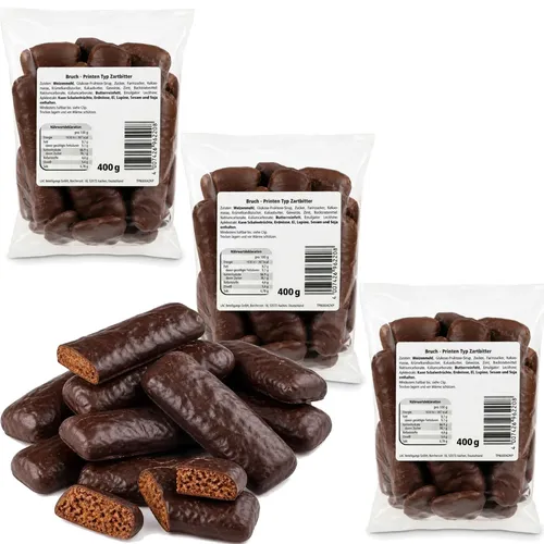 Schokoladen Printen mit 22% Zartbitterschokolade 2. Wahl 3x400g