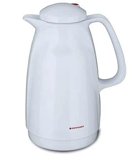 ROTPUNKT Isolierkanne 227 Bella 1,5 l - Hochwertige Isolierkanne mit Zweifunktions-Drehverschluss. Hält Getränke über 24 Stunden heiß und über 36 Stunden kalt. BPA-frei und made in Germany – ideal für Zuhause oder unterwegs.