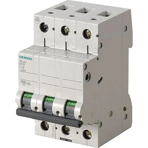 Siemens 5SL63166 Leitungsschutzschalter 6kA B16 3P in 3TE 400V, MCB, Sicherungsautomat