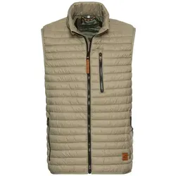 camel active Herren Steppweste aus recyceltem Polyamid Grün in grün von camel active