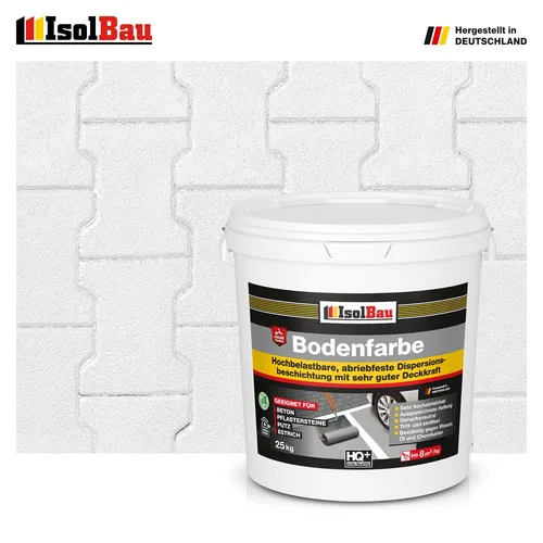 Bodenfarbe Betonfarbe Weiss 25 kg Bodenbeschichtung Fußbodenfarbe RAL Farbe