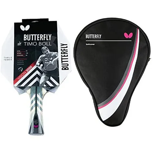 Timo Boll Vision 3000 Tischtennisschläger mit Drive Case von Butterfly