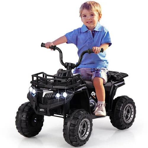 COSTWAY 6V Elektro Kinder Quad mit MP3-Player und LED-Scheinwerfern