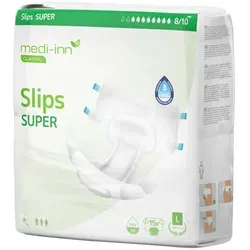 Medi-Inn Inkontinenz-Slips SUPER, 8 Tropfen, Unisex-Passform, weiß L / 1 x 15 Stück