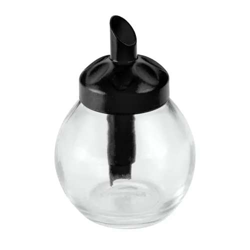 Metaltex Zuckerdosierer, Glas/Kunstoff, schwarz, rund