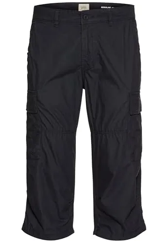 camel active Herren 3/4 Cargo Shorts Dunkelblau - Wanderhosen mit zwei praktischen Cargotaschen, Regular Fit und individuell anpassbaren Gürtelschlaufen für optimalen Tragekomfort.