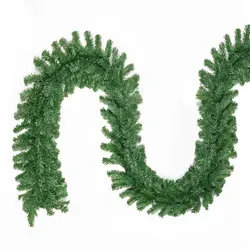 Salcar 10m Künstliche Weihnachtsgirlande Tannengirlande Grün Tannenzweiggirlande Weihnachtsdeko Weihnachten - Außen & Innen - Grün