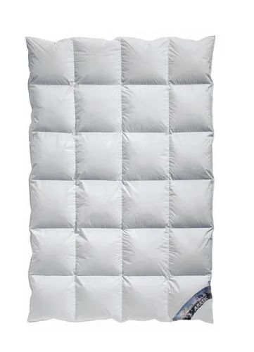 Arktic Kassetten Daunendecke – Ganzjahresdecke 200x200 cm - Bettdecken aus 100% Natur mit Öko-Tex Standard, ideal für ganzjähriges Wohlfühlen im Schlafzimmer.