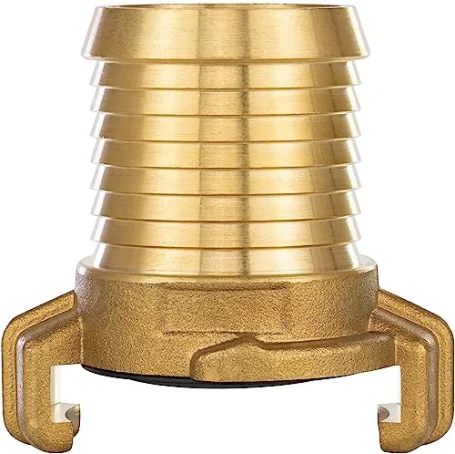 Poppstar Messing Schnellkupplung 1 1/4 Zoll Tülle (Kupplung auf 1 1/4 Zoll Schlauchtülle), für 32mm Schlauch-Innendurchmesser