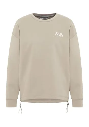Elbsand Caris Damen Sweatshirt, Rundhalsausschnitt, überschnittene Schultern, Loose fit
