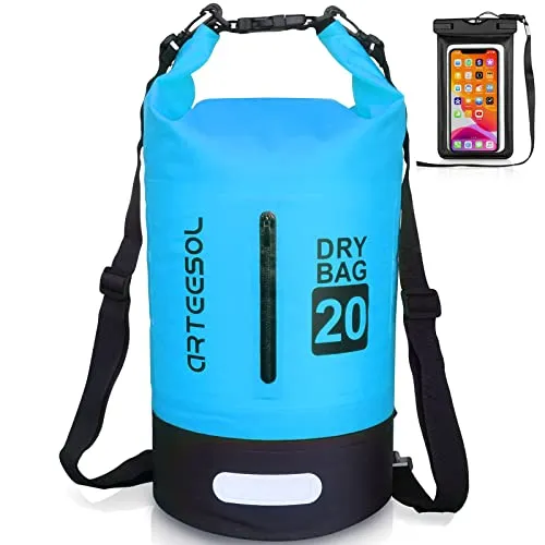 Blackace arteesol Dry Bag wasserdichte Tasche 5L/10L/20L/30L Wasserfester Beutel Packsack mit Langen Doppeltem Verstellbarer Schulterriemen für Schwimmen Bootfahren Kajak Wassensport Treiben