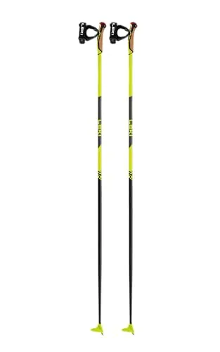 LEKI PRC 650 Neonyellow-Black 155 cm - Wanderstöcke mit Nordic Shark System für präzise Führung und maximale Kontrolle. Leichtes Carbon-Material und Super Race Vario Teller für optimale Performance auf jedem Untergrund.