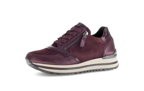 Gabor 76.528 Damenschuhe - Bequeme Schnür-Halbschuhe in Rot - Schnürer mit Komfort-Fußbett für optimale Bequemlichkeit, perfekt für Freizeit und Alltag. Hochwertiger Leder-Mix und extra weite Passform bieten besten Tragekomfort.