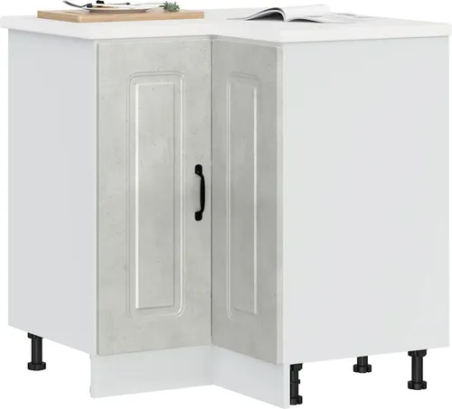 vidaXL Küchen-Eckunterschrank Kalmar in Betongrau von vidaXL