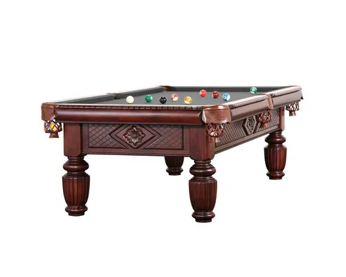 Billiard-Royal Billardtisch Apollo 8 ft., (Hochwertige und massive Ausführung in beliebter Billiard-Royal® Qualität), 3-tig Naturschieferplatte, Echtleder Auffangtaschen, Bandengummi K55