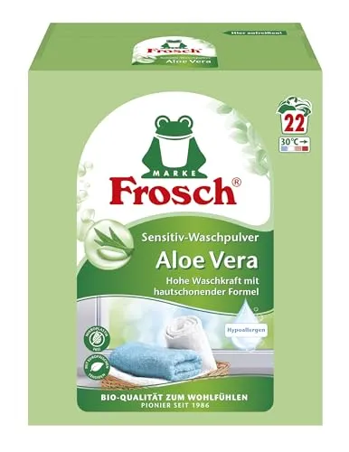Frosch Waschmittel Aloe Vera Sensitiv Bio-Qualität 3,43kg