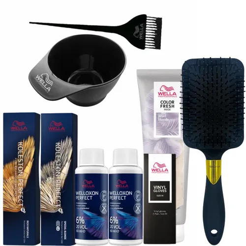 Wella Pearl Blonde Perfect Color Kit - Haarfärbemittel für strahlendes, perlblondes Haar. Mit hochwertiger Formel für gleichmäßige Farbergebnisse und langanhaltenden Glanz.
