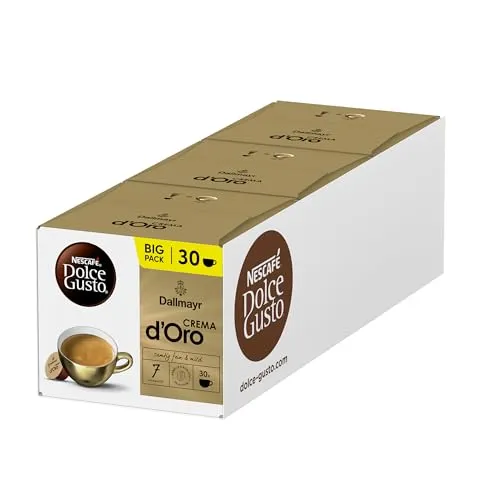 NESCAFÉ DOLCE GUSTO DALLMAYR Crema d'Oro Kaffeekapseln 3er Vorratspack (3 x 30 Kapseln)