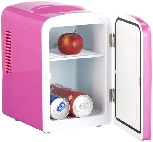 Mini-Kühlschrank AC/DC 4l mit Warmhalte-Funktion von Rosenstein & Söhne