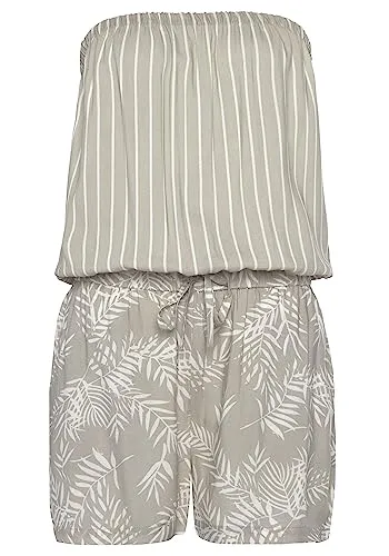 LASCANA Kurzoverall mit Alloverprint - Sommeroverall im modischen Bandeau-Design, ideal für warme Tage mit figurumspielender Passform und praktischen Eingrifftaschen.