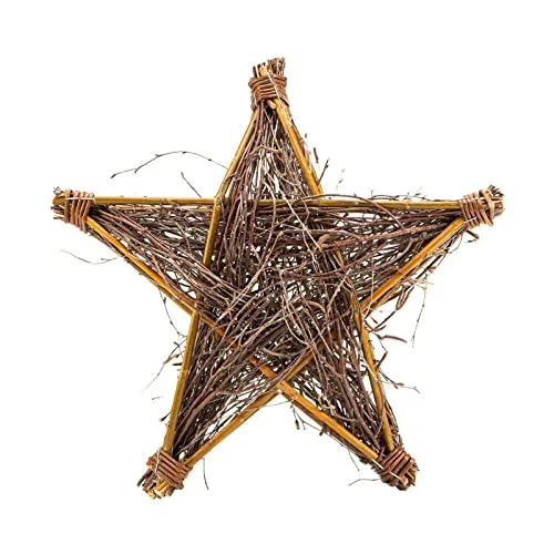 BooGardi Weidenstern 40 x 8 cm · Dekoration für Tür Tisch Fenster zur Adventszeit · Fensterdeko Wanddeko Türdeko