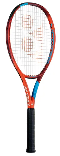 Yonex Tennisschläger New VCore #21 Feel 100in/250g/Allround tangorot - besaitet, Griffstärke 1 (4