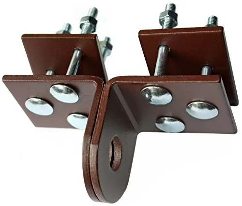 Überfalle für Rolltore für Vorhängeschloss Kellerverschluß (1, 50 Braun)