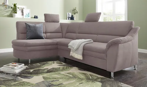 sit&more Ecksofa Cardoso L-Form, mit Federkern, wahlweise mit Bettfunktion und Schubkasten