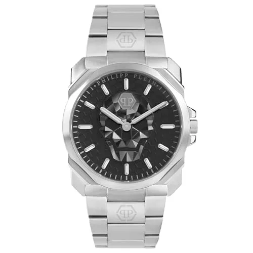 Philipp Plein Watch PWLAA0622 - Herren Armbanduhr aus der Kollektion THE $KULL KING, mit edlem Edelstahlgehäuse und markantem Totenkopf-Zifferblatt. Perfekt für stilbewusste Männer.