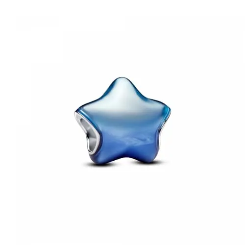 Pandora Collabs 794382C01 blauer Stern Charme - Eleganter Charme in Sternform, verleiht jedem Schmuckstück einen besonderen Glanz und ist perfekt zur individuellen Gestaltung Ihrer Sammlung.