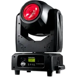 American DJ ADJ Vizi Beam RXONE - Kompakter Moving Head Scheinwerfer mit 100W HRI Halogen-Metalldampflampe, ideal für beeindruckende Lichtshows bis zu 100 Meter Reichweite.