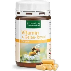Sanct Bernhard Vitamin Kapseln mit Gelee Royal - 120 Stück - Hochwertige Vitamin Kapseln mit Gelee Royal für eine optimale Nährstoffversorgung. Ideal zur Unterstützung einer ausgewogenen Ernährung. 120 Kapseln für eine langanhaltende Anwendung.