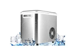 Edelstahl Eiswürfelmaschine | Ice Cube Maker mit 12 kg/24h