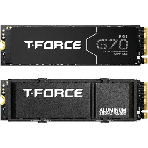 T-FORCE G70 Pro 2 TB SSD PCIe 4.0 x4 mit Aluminium-Kühlkörper - Festplatte mit 2 TB, blitzschnellen 7.400 MB/s Lese- und 6.800 MB/s Schreibgeschwindigkeiten, ideal für Gamer und Kreative.