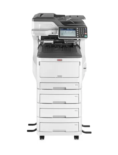OKI MC883dnv - 4-in-1 Farb-Multifunktionsdrucker mit 3 Jahren Garantie - Drucker für produktive Abteilungen mit hoher Papierkapazität, flexiblem Medienhandling bis DIN A3 und integriertem Hefter für effizientes Arbeiten.