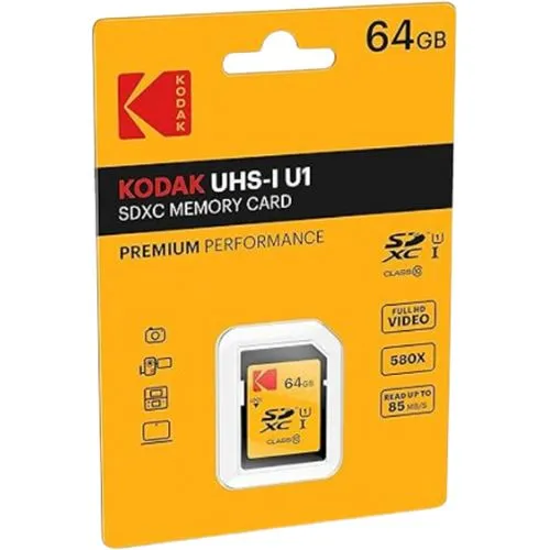 64GB Kodak SD UHS-I U1 V10 Premium