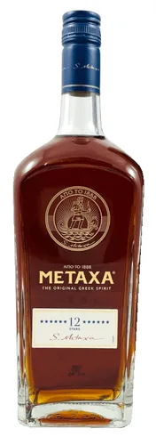Metaxa 12 Sterne Griechischer Brandy 0,7 l - Weinbrand, Cognac & Brandy - 12 Jahre gereift, ein aromatischer Genuss aus Griechenland in edler Flasche.