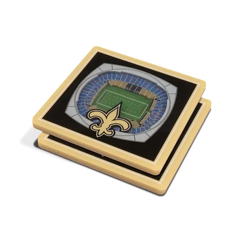 New Orleans Saints NFL YouTheFan Untersetzer 3D Stadium View 2er-Set Coaster