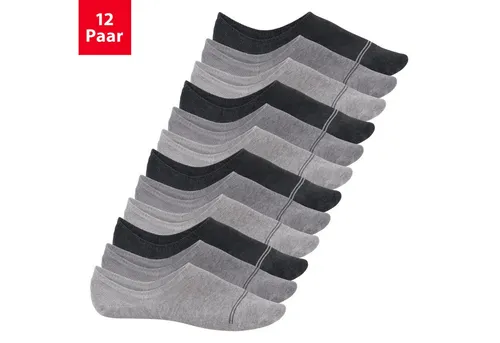 Footstar Sneakersocken Damen & Herren Füßlinge mit Anti-Slip für - Sneak it! (12-Paar)