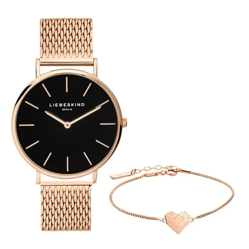 Liebeskind Berlin Set Armbanduhr und Armband LS-0090-MQB in rosegold von Liebeskind Berlin
