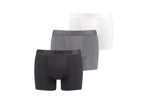 Levi's® Boxer 3er-Pack mit komfortablem Bund - Boxer anliegend: Komfortable Retroshorts aus hochwertigem Baumwollstretch-Mix, ideal für stilbewusste Männer, die Wert auf Qualität und Bequemlichkeit legen.