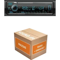 Kenwood KMM BT508DAB Autoradio Einbaupaket für Mazda5 CW | Bluetooth & DAB+ - Komplettset zum einfachen Austausch Ihres Autoradios im Mazda5 CW (2010-2015): inkl. Kenwood KMM BT508DAB, Antennenadapter und Radioblende. Genießen Sie Bluetooth-Musikstreaming und DAB+ Radio ohne komplizierte Installation.
