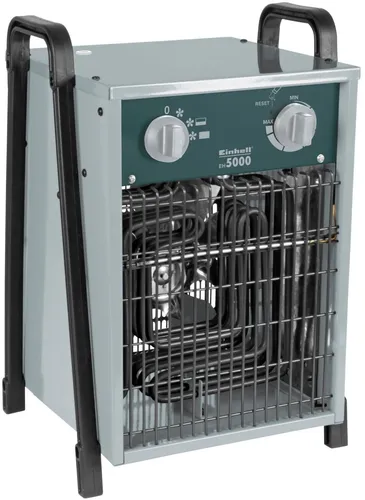 Einhell Standheizgerät 2.500/5.000W - Heizgeräte mit leistungsstarkem 5000W Elektro-Heizer, ideal für große Räume und schnelle Wärmeverteilung.