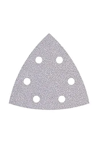 wolfcraft 5 Haft-Schleifblätter für Farbe und Lack, 95 mm I 1167000 I Körnung 180 I Schleifpapier für Delta-Schleifer I universell einsetzbar, hohe Standzeit